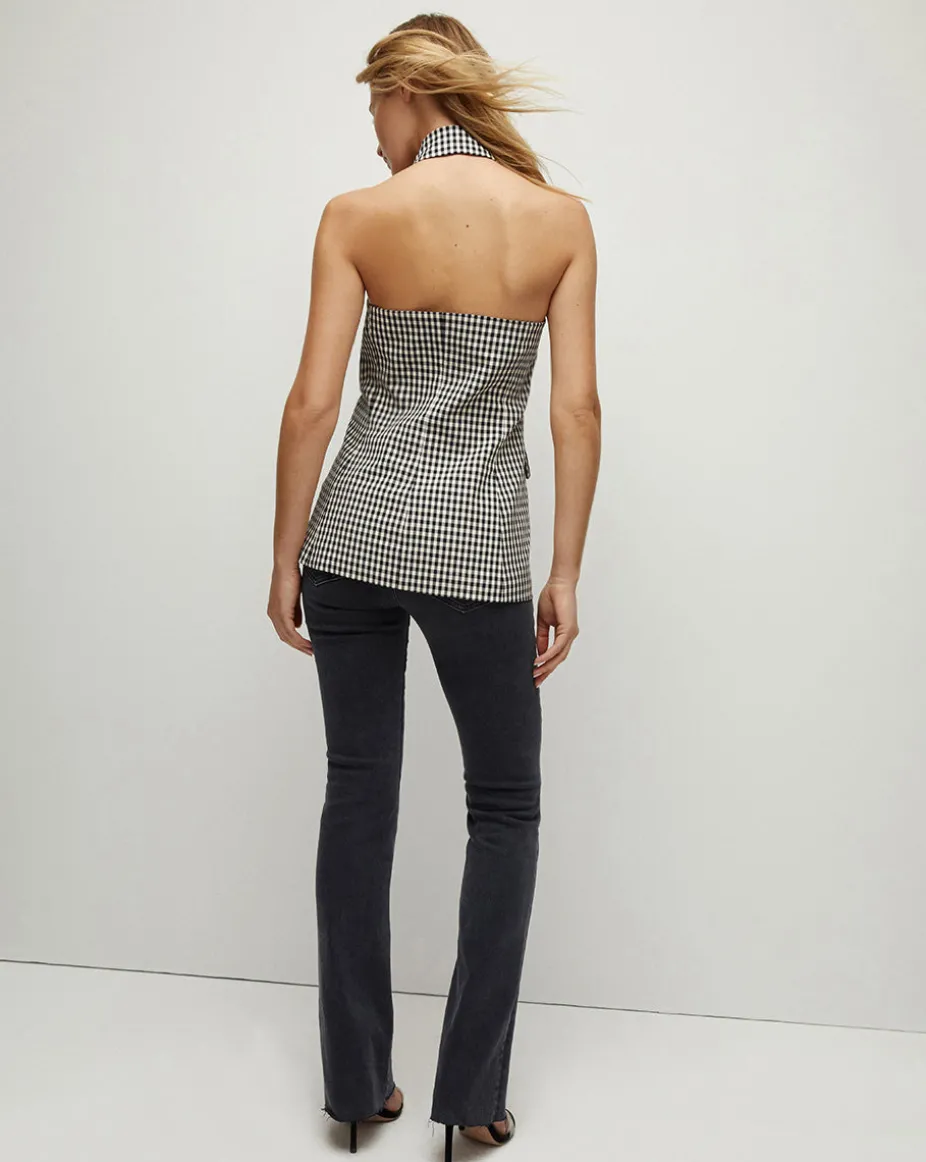 Enfield Gingham Halter Vest