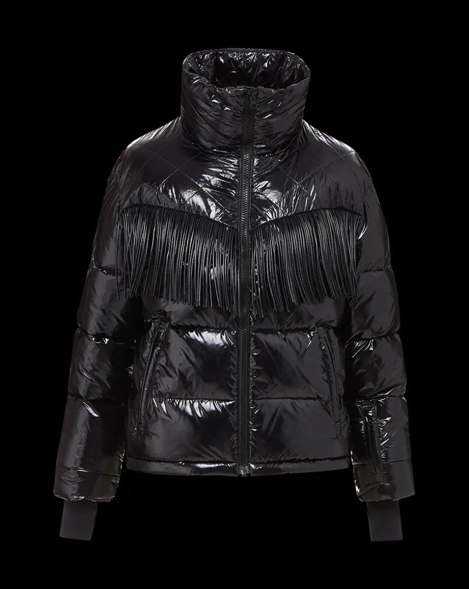 Fairbanks Fox Puffer Jacket in Black