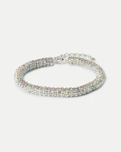 Fat Diamond Necklace in Silver