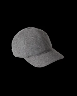 Flannel Baseball Cap in Heather Grey