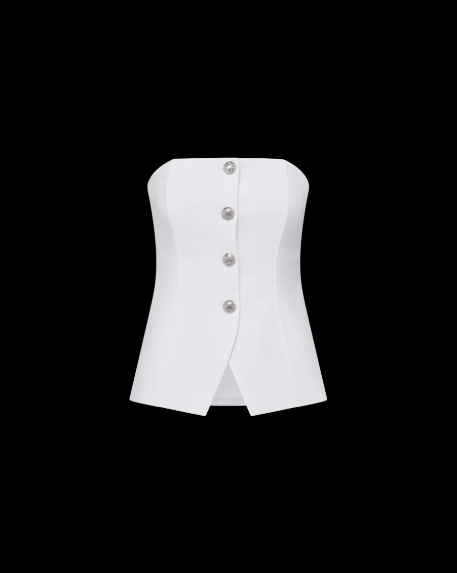 Forman Bustier Top in Off-White