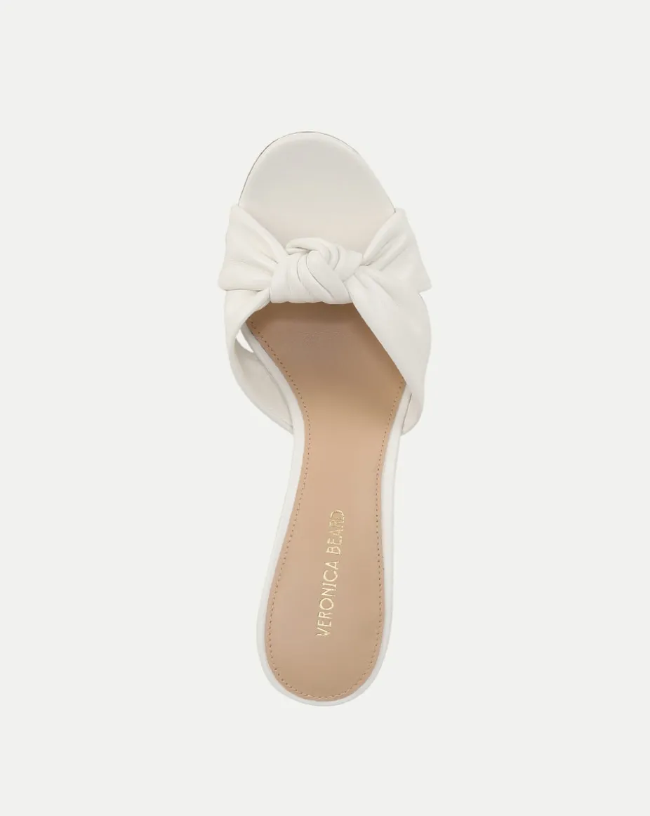 Ganita Knot-Front Sandal in Coconut