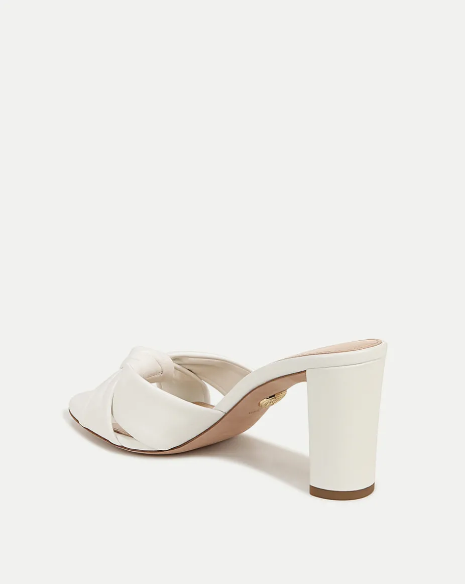 Ganita Knot-Front Sandal in Coconut