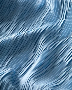 Gramercy Pleated Dress in Blue Sky