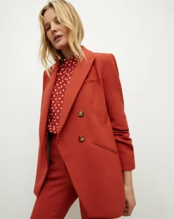 Hirsh Dickey Jacket in Brick Red