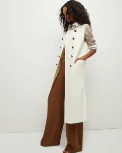 Hoxton Long Vest in Ivory