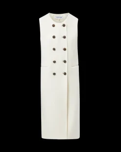 Hoxton Long Vest in Ivory