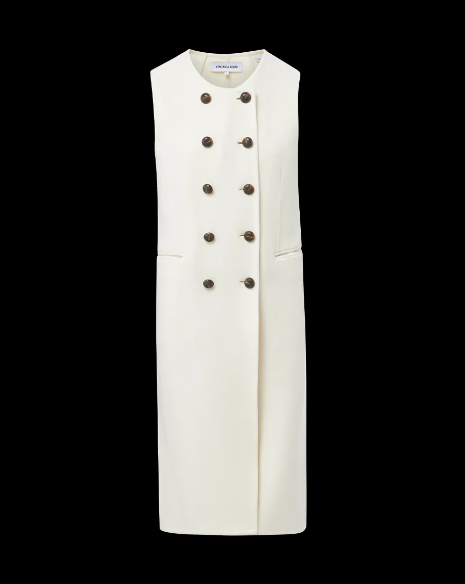 Hoxton Long Vest in Ivory