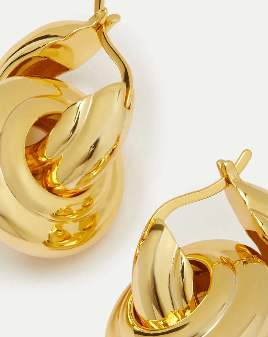 Interlocking Hoop Earring