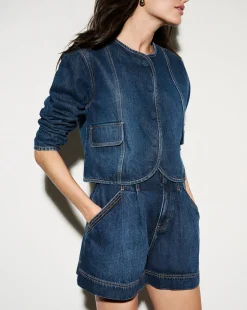 Jaffe Denim Short in Bright Blue