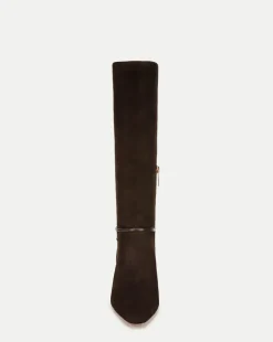 Kenzie Mid-Heel Tall Boot in Espresso