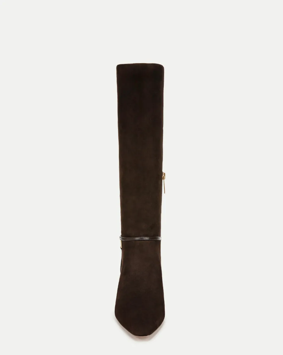 Kenzie Mid-Heel Tall Boot in Espresso
