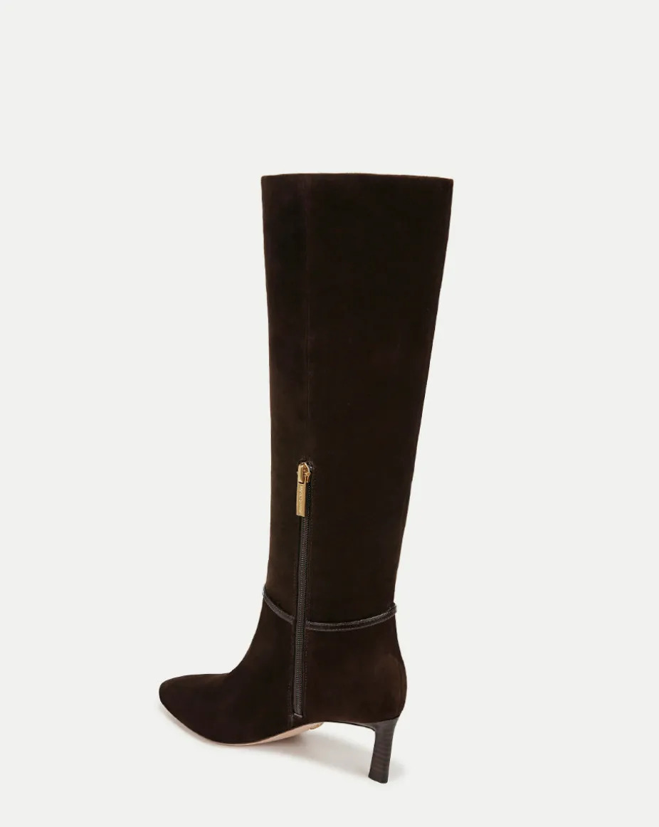 Kenzie Mid-Heel Tall Boot in Espresso