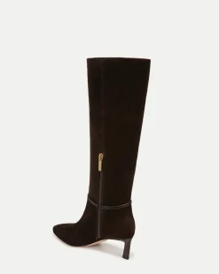 Kenzie Mid-Heel Tall Boot Wide-Calf in Espresso