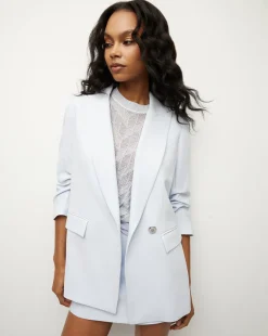 Kimmel Crepe Dickey Jacket in Blue Mist