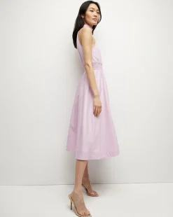 Kinny Poplin Halter Midi Dress