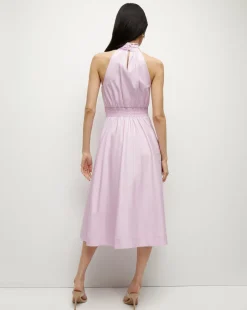 Kinny Poplin Halter Midi Dress