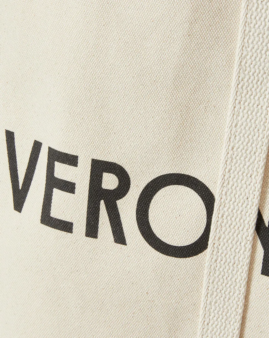 Large Logo Canvas Tote in Natural