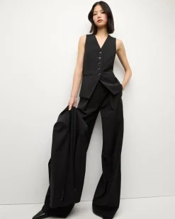 Liff Suit Vest in Black