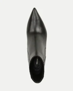 Lisa Mid-Heel Leather Bootie