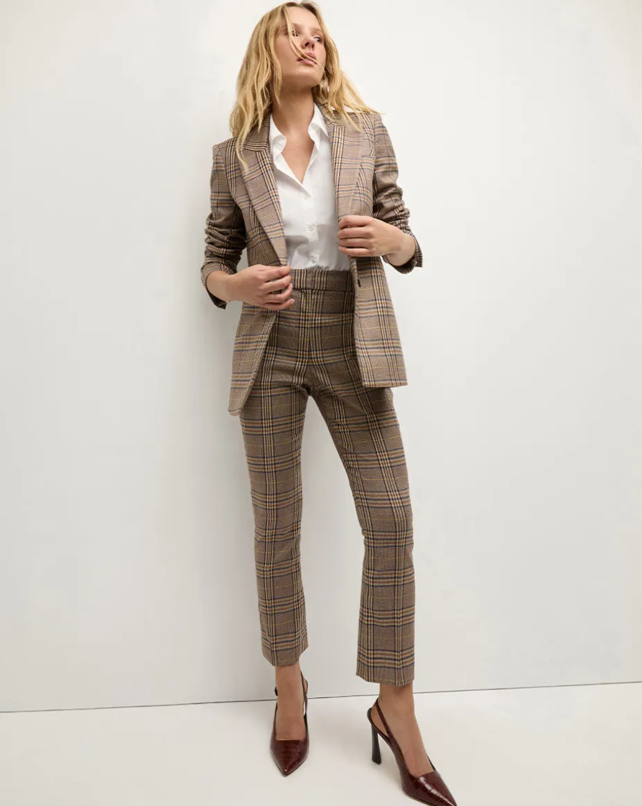 Maci Plaid Dickey Jacket in Brown Check
