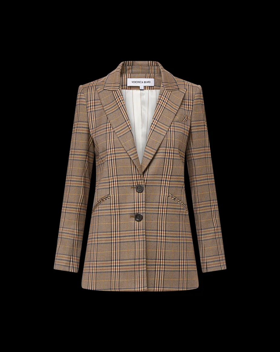 Maci Plaid Dickey Jacket in Brown Check