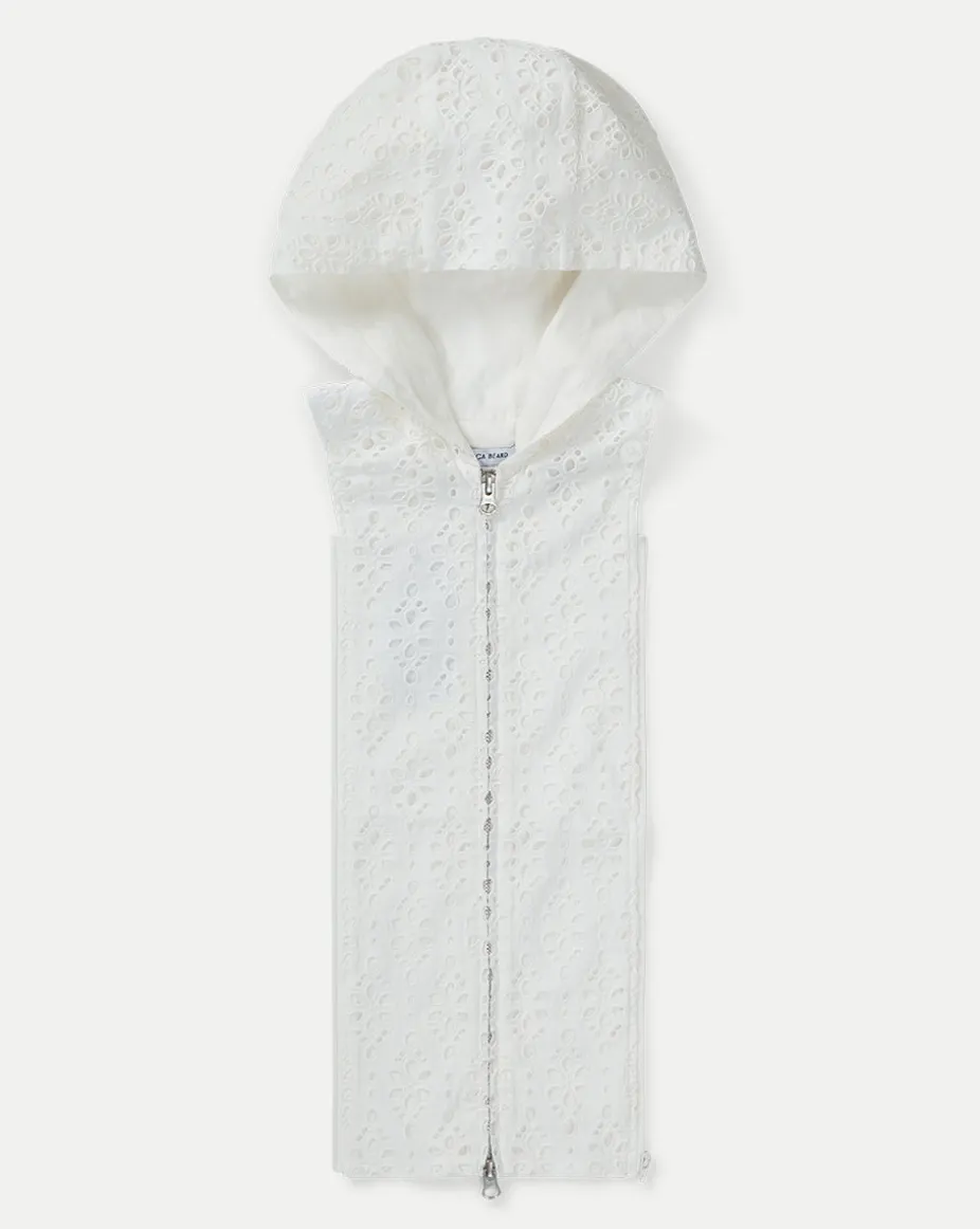 Marlo Cotton Eyelet Dickey in White