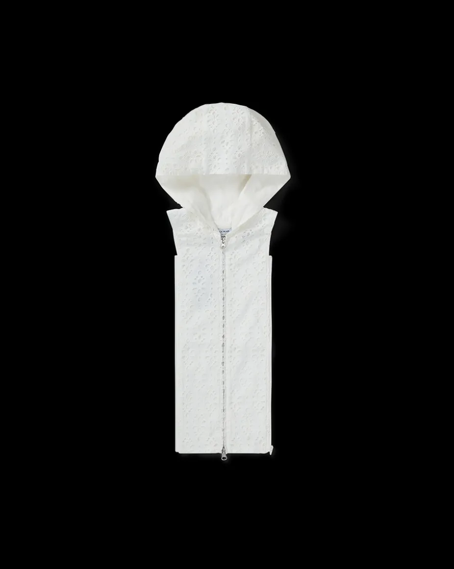 Marlo Cotton Eyelet Dickey in White
