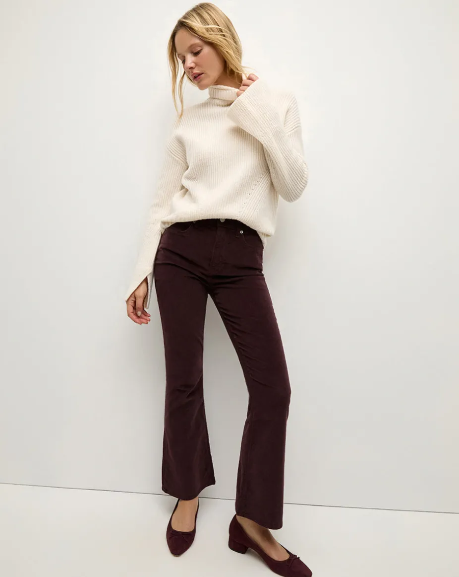 Matilda Merino Cashmere Turtleneck in Ecru
