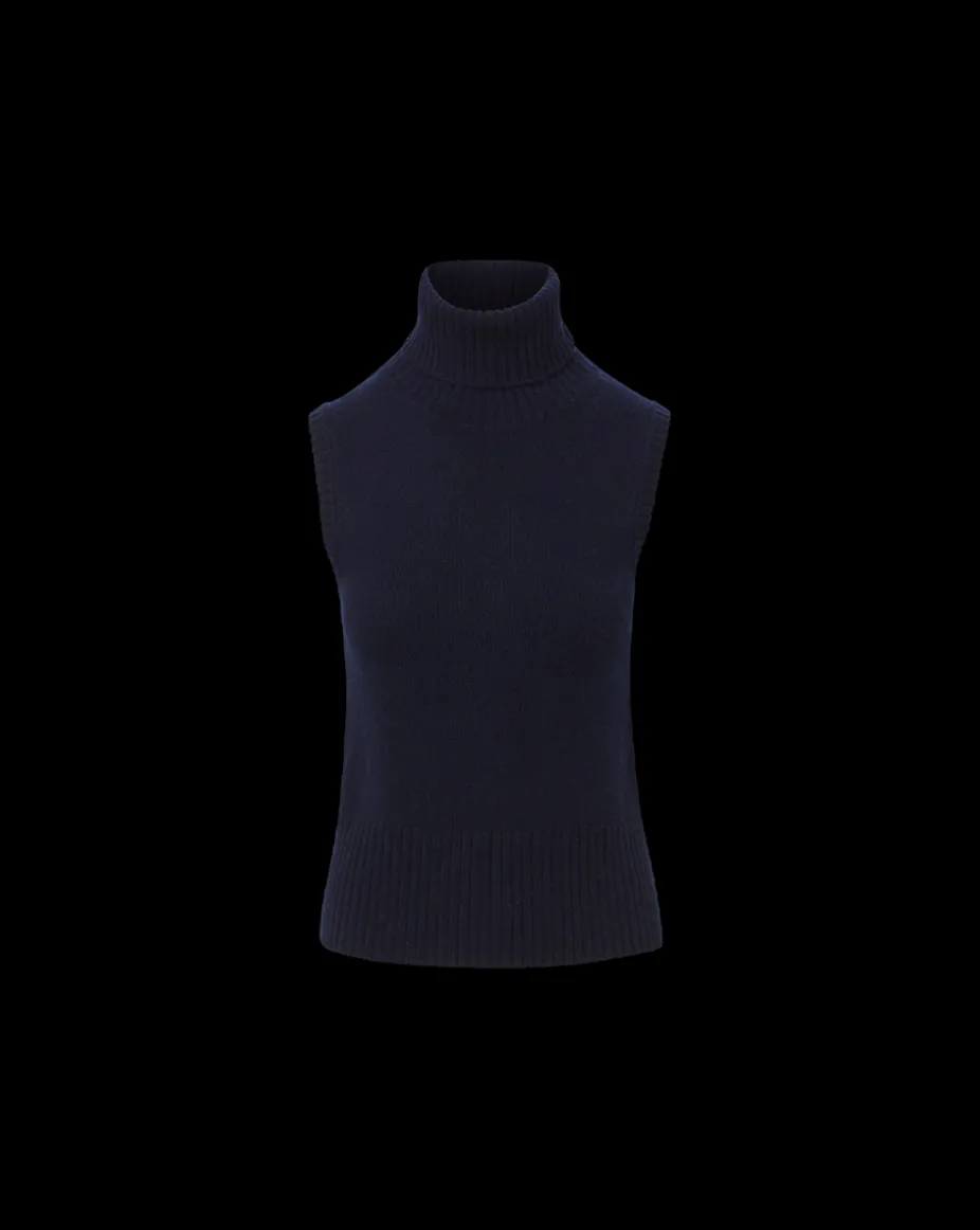 Mazzy Cashmere Turtleneck in Navy