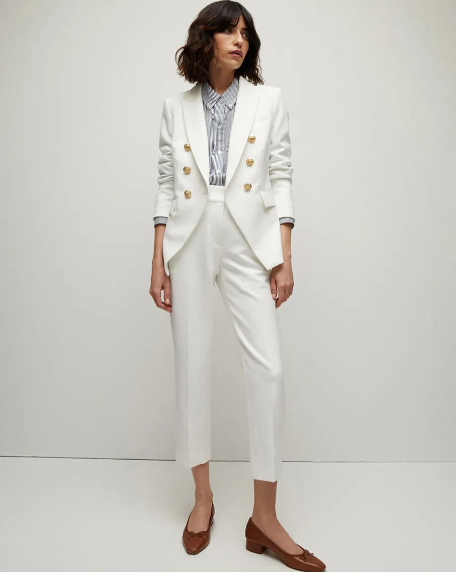 Miller Dickey Jacket in Off-White/Gold