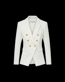 Miller Dickey Jacket in Off-White/Gold