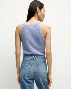Myrick Cashmere Tank in Hydrangea