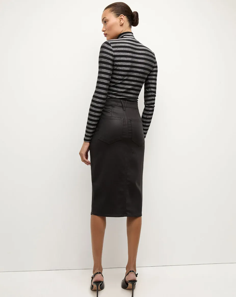 Nate Top in Silver/Black