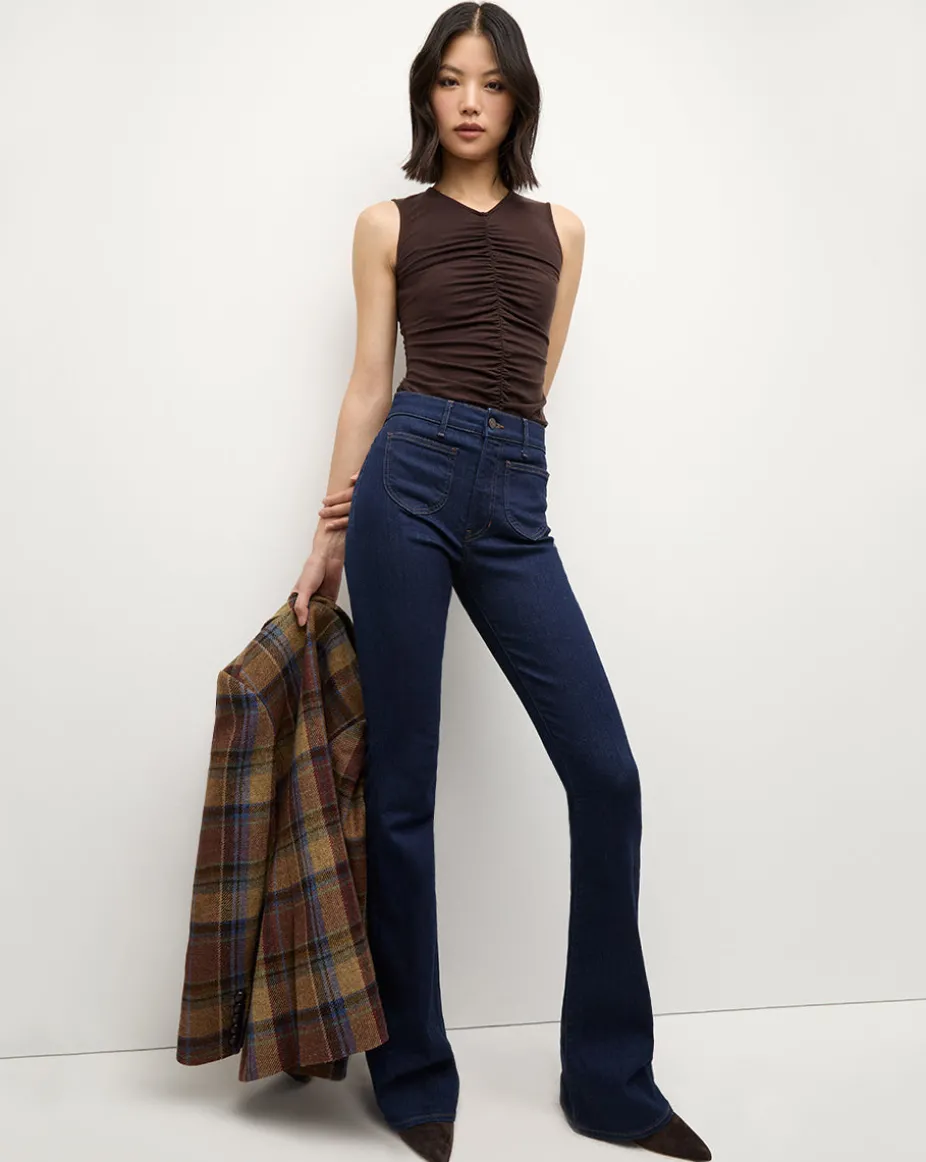 Neeta Sleeveless Top in Dark Chocolate