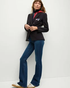 New England Patriots Dickey Jacket in Navy/Silver