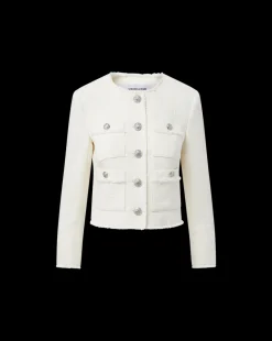 Olbia Tweed Jacket in Off-White