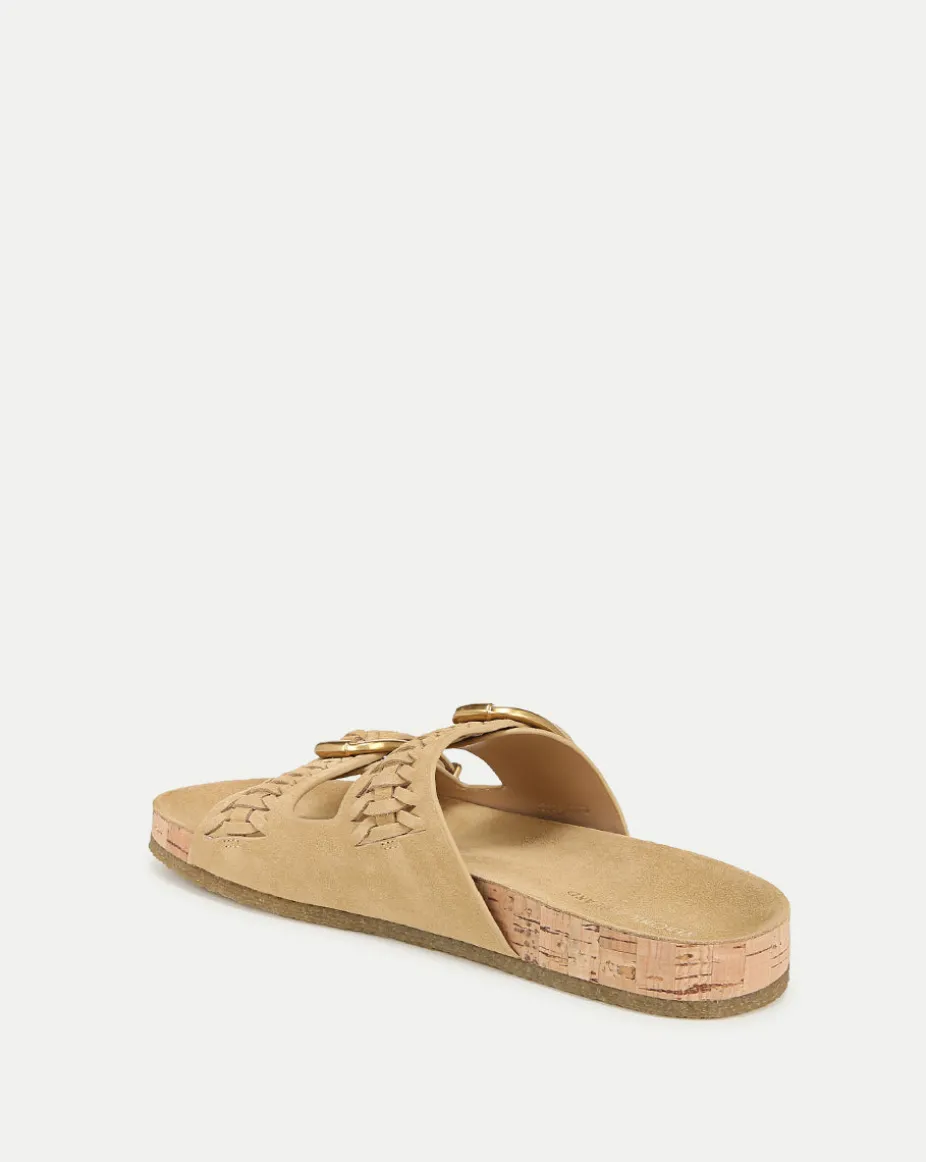 Paige Buckle Sandal in Desert