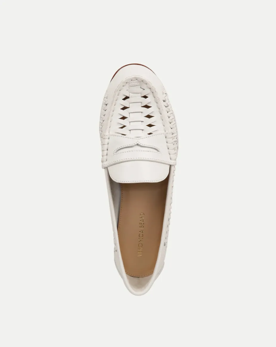 Penny Woven Leather Loafer