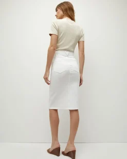 Pruitt Ribbed Tee in Limestone