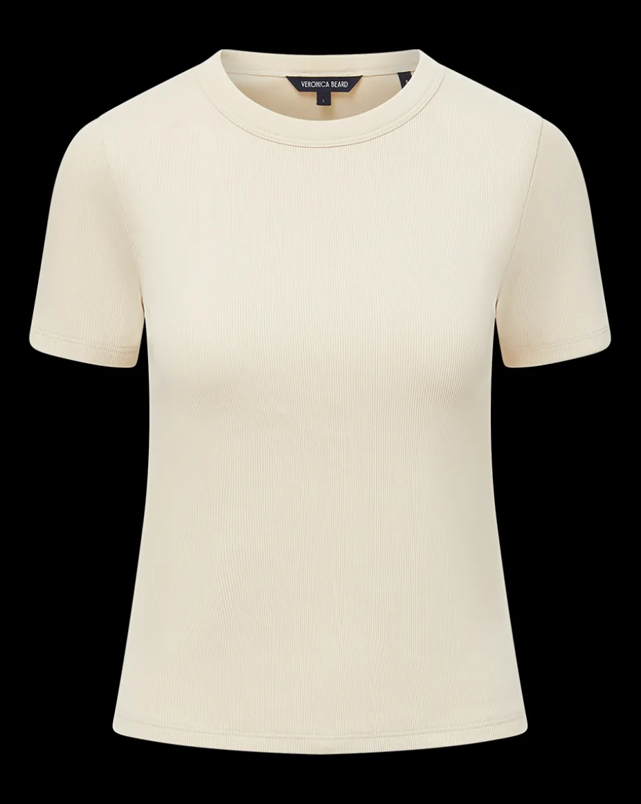 Pruitt Ribbed Tee in Limestone