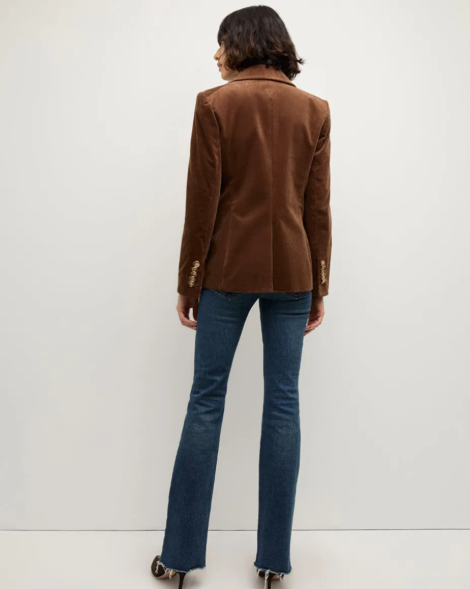 Reagan Corduroy Dickey Jacket in Dark Brown