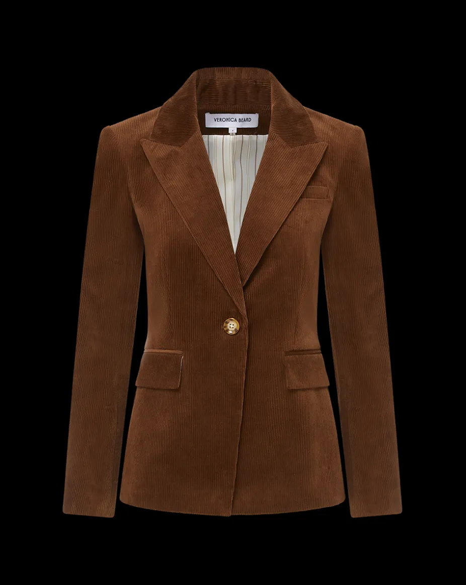 Reagan Corduroy Dickey Jacket in Dark Brown