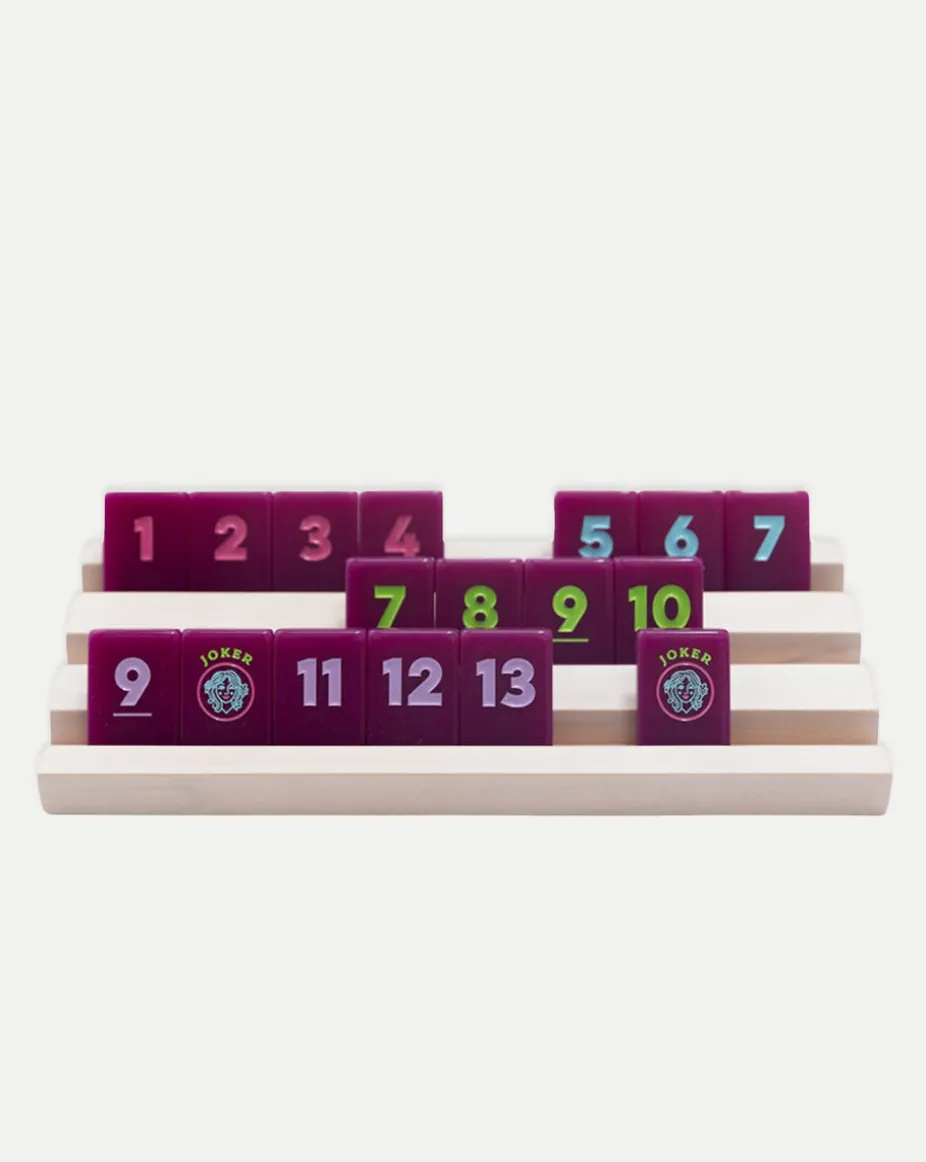 Rummy Tile Set in Plum