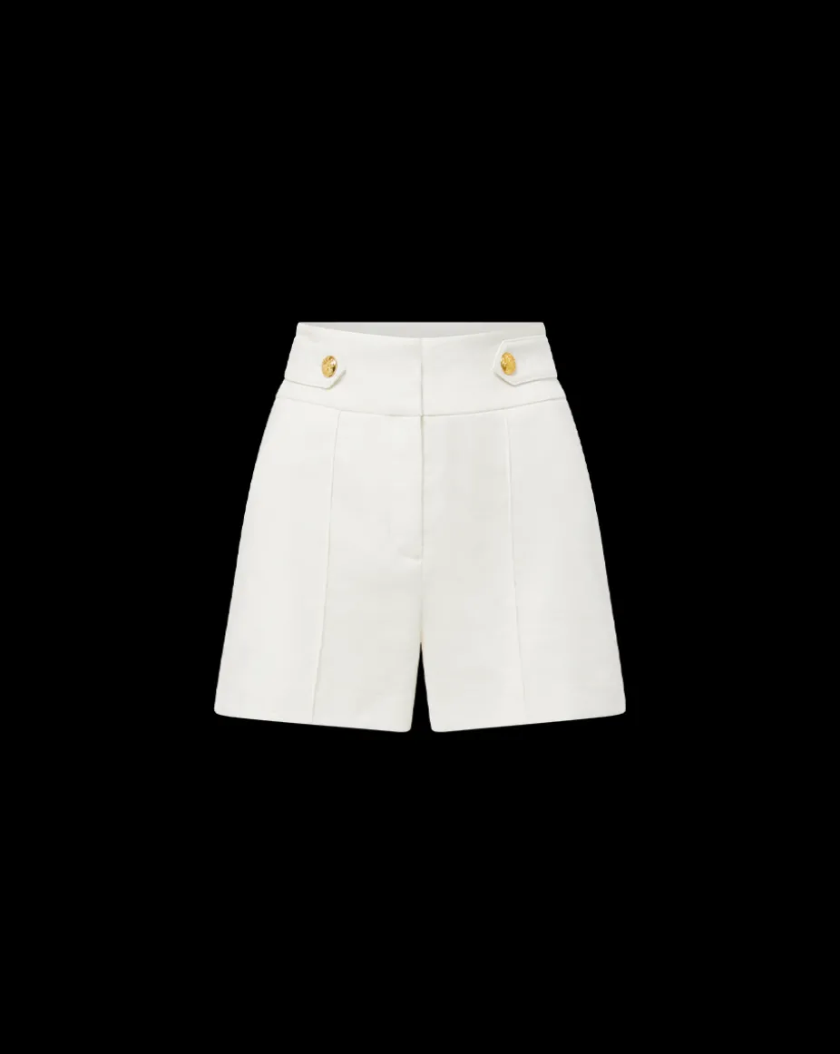 Runo Linen Short in Off-White