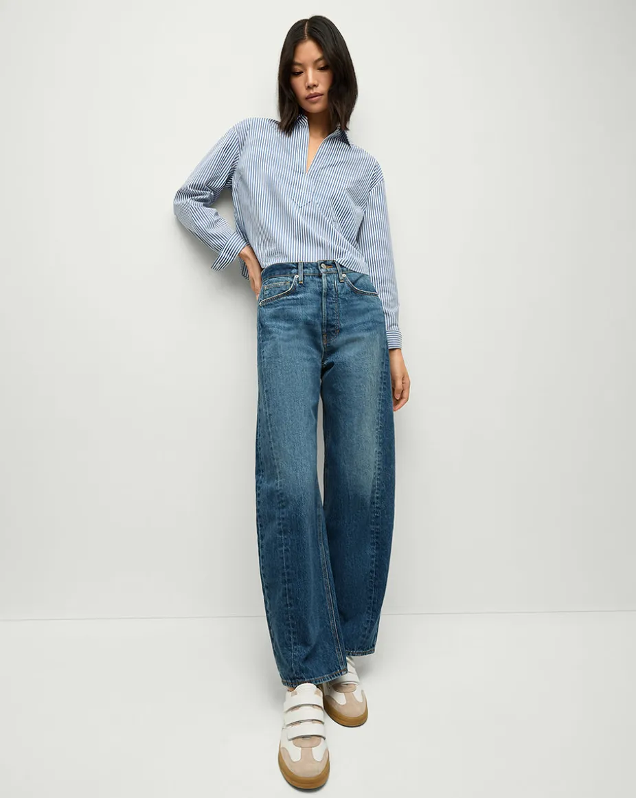 Ryder Saddle Jean in Blue Denim | Barrel Jeans