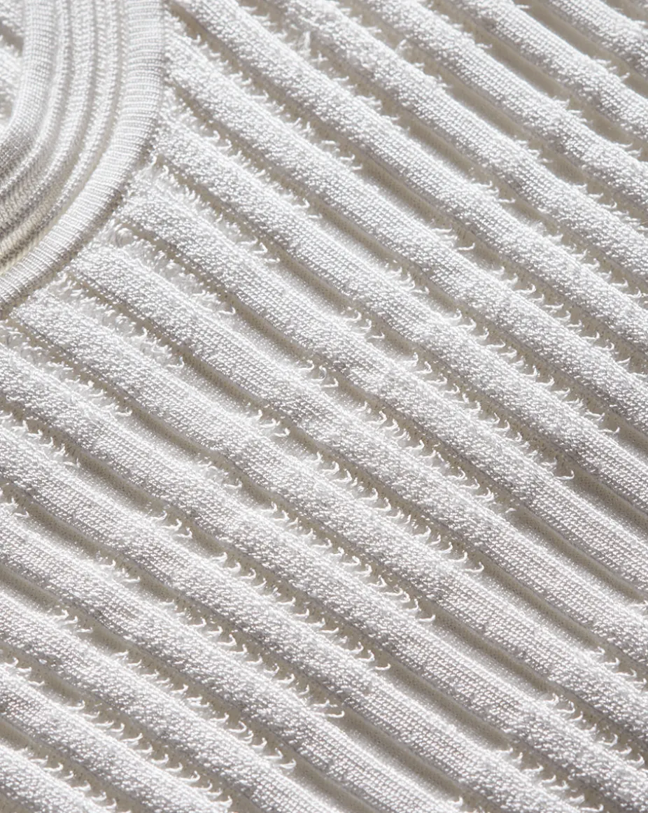 Sandra Ribbed Tank in Off-White