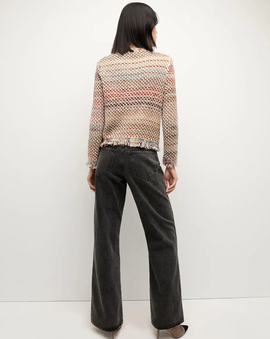 Sariyah Knit Jacket in Red Multi