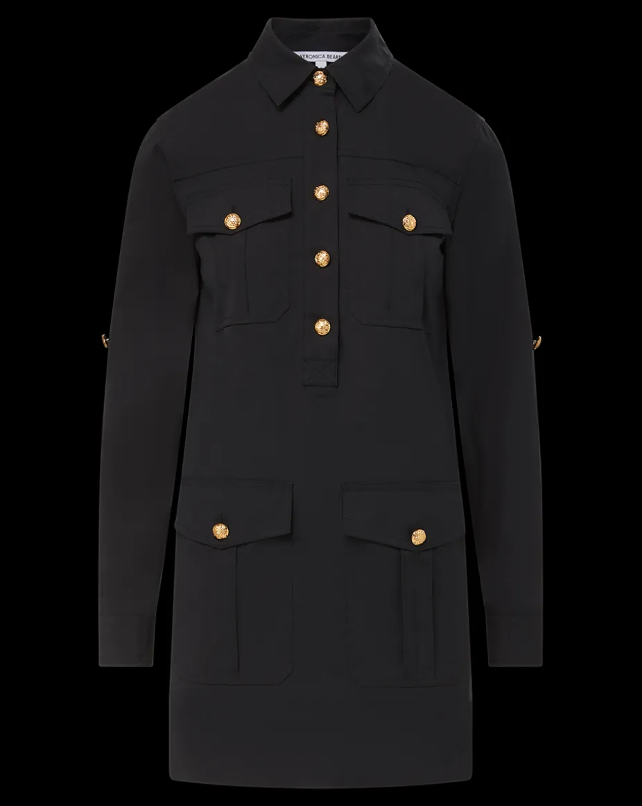 Saude Cargo Dress in Black