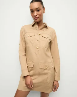 Saude Cargo Dress in Khaki